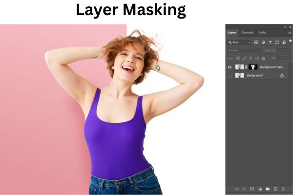 Photoshop layer masking technique for precise editing and clean background