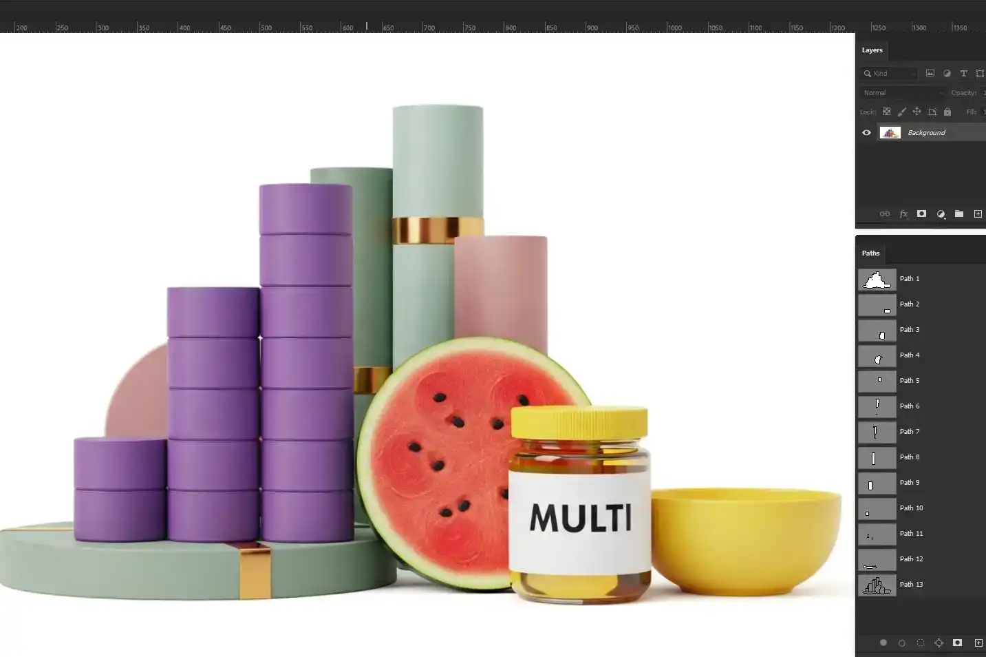 Food items multi clipping path service for clean precise image editing with Grasigner