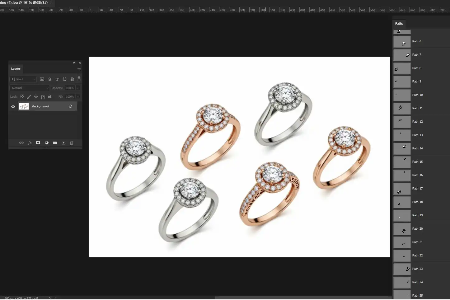 Jewellery multi clipping path service for precise and detailed image editing