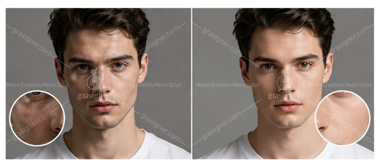 Photo Retouching Services working sample at Grasigner 