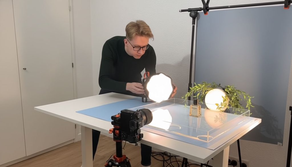 Example of unique product photography showcasing creative composition and visual storytelling to highlight a product effectively