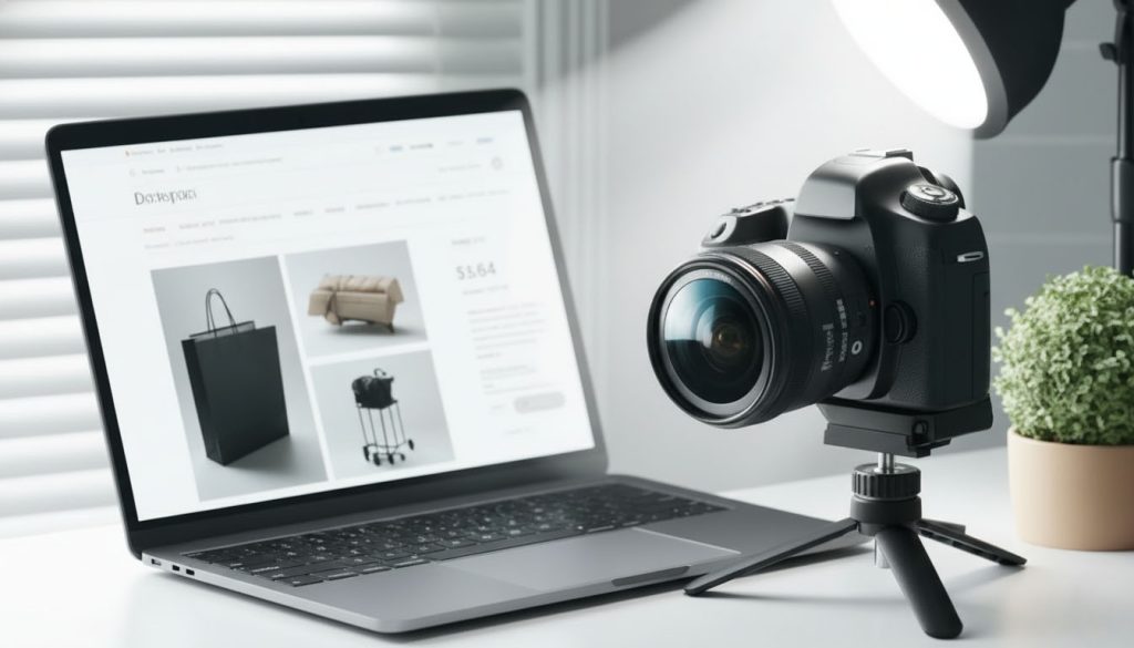 E-commerce brand showing products captured by a professional photographer