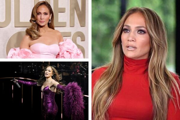 ennifer Lopez at a red carpet event with flashing cameras and international media capturing the glamorous moment