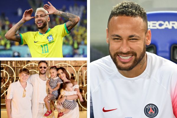 Neymar Jr during a football match surrounded by photographers and international media capturing the action